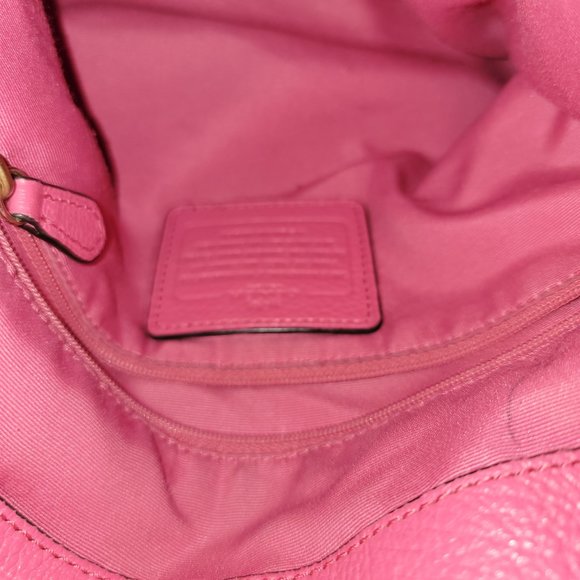 Coach Dahila Pink Leather Phoebe Edie Shoulder Bag RARE 35723 Barbie Barbiecore. - Picture 10 of 11